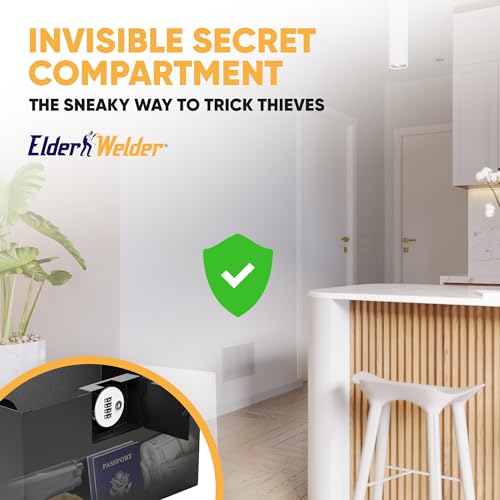 Elder Welder® Hidden Wall Safe with Air Vent Cover, Combination Lock