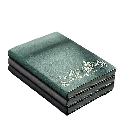 ASWRTYJO Notebook Business Retro Office Work Meeting Notes Student Diary 3 Pack