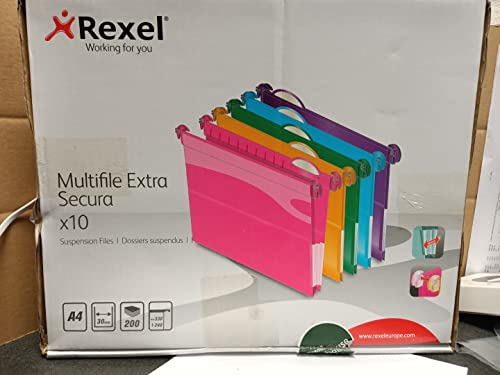 CRYSTAL A4 SECUR SUSP FILE 30MM AST PK10