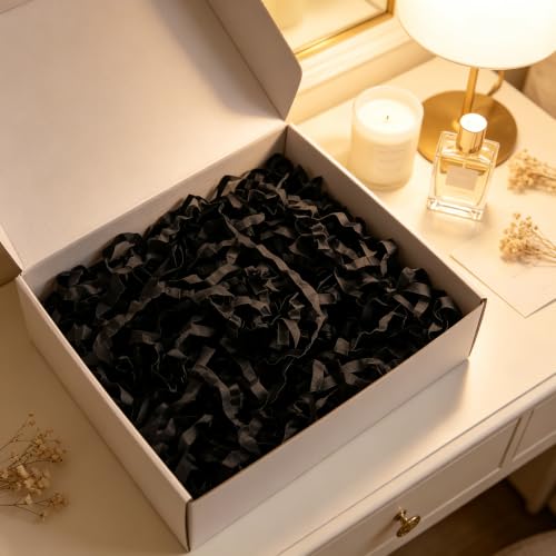 YXYP 5 Lb Black Crinkle Cut Paper Shred Filler Black Shredded Paper