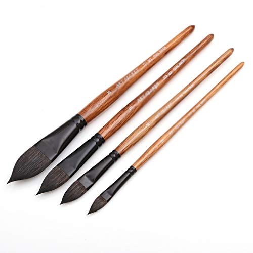 JSEIAJB Oval Artist Watercolor Paint Brush Art Soft Brush Painting Pen for Gouache Wash/Mop Art Supplies