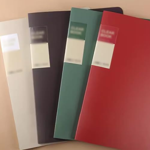 2Pcs A3 Display Book 40 Pockets Display Folders, Document Project Individuals Folder