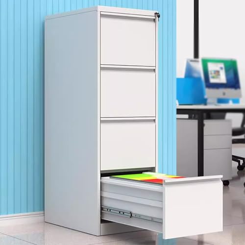 WYMCHMSX File Cabinet ，Storage Cabinet ，Narrow ，Metal ，4 Drawer，with Lock， Office Home