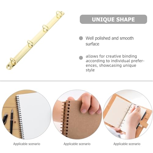 Ring binding, A5 ring binder Ring Binder Mechanism Replacement Kit 4 Pieces Folder Clip Clasp
