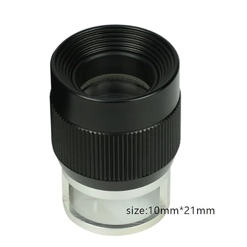 JSEIAJB 10X Stand Cylinder Magnifier Loupe Measuring with Scale for Jewelry Observation ﻿