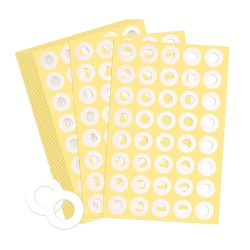 4000Pcs Hole Punch Reinforcement Stickers, Self-Adhesive 1/4 Inch Binder Paper Protectors