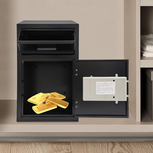 2.5 Cuft Drop Safe for Business, Cash Safe Box with Front Load Drop Box