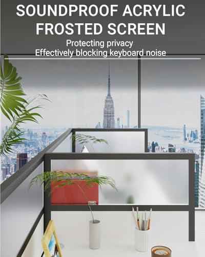 UZZUR Quiet and Private Cubicle desks (A-2P Side-by-Side, with Cabinet)