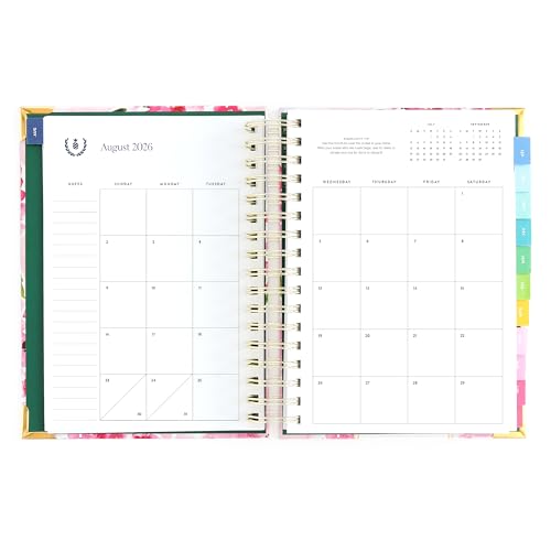 2026-2027 Daily Planner by Emily Ley – Simplified Spiral Planner Blush Hydrangea, August 2026–July 2027 – 12-Month Academic Year Organizer for Women