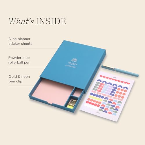 Papier Stick to the Plan Gift Set, Organizer Stickers & Pen