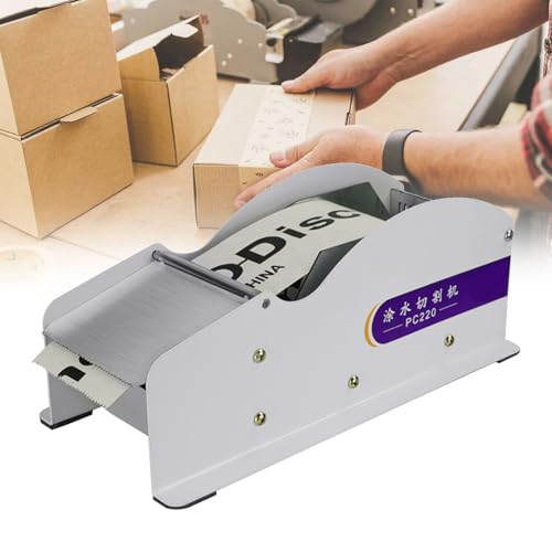 VNATWGOO Portable Manual Tape Dispenser, Water Activated Tape Dispenser, Kraft Paper Packaging Tape Dispenser, for Carton and Box Sealing