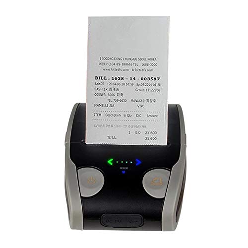 WERTGHJ Portable Printer，Receipt Printer 58mm Thermal 1400 MAh QR Code for Android