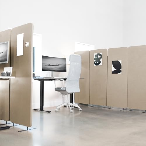 VIVO Beige Freestanding 72 x 66 in Privacy Panel, PP-3-T072BE