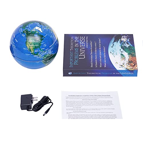 6" Magnetic Levitating Globe - World Map LED Light for Home Office