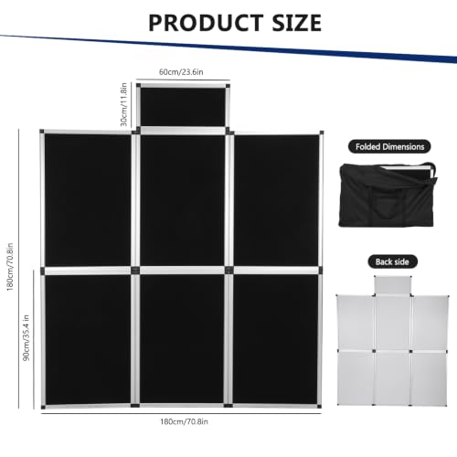 Hubxinly 6 1 Panel Presentation Poster Board Folding Display System Kit