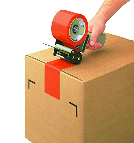 Tape Logic 3 Inch x 55 Yards Orange Packing Tape, 2.2 Mil Thick, Pack of 24 Rolls, For Packaging, Shipping, Moving and Color Coding