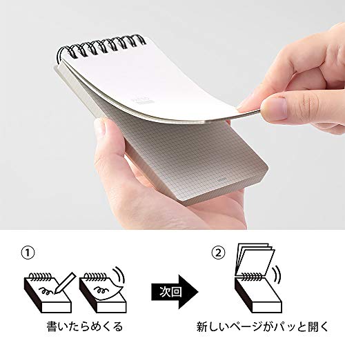 DESIGNPHIL Midori 11556006 Ring Memo, White, Set of 5