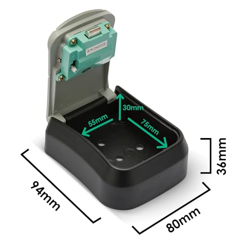 Wall-mounted key safe, coded security box, waterproof, outdoor key safe with 4-digit combination. Made of steel alloy.