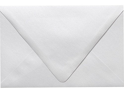 LUXPaper 6 x 9 Contour Flap Booklet Envelopes | Crystal Metallic | 80lb. Text | 50 Qty