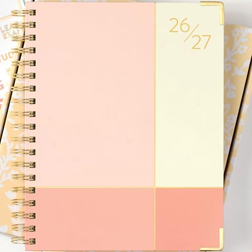 Passionate Penny Pincher Work Planner 2026-2027 | 12-Month Weekly Calendar (Start Monday) | Vertical Weekly Layout | Monthly Review | Budget & Goal Tracker | Customizable Routine & Goals Checklists