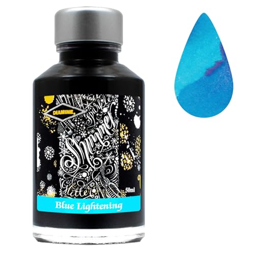 Diamine Christmas Colletion Ink Bottles 50ml with Sparkly Shimmer/Glitter Ink - Perfect Gift for Colleagues, Family & Friends Stationery Lovers! (Bold Collection)