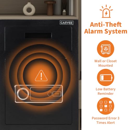 CuisinSmart Fingerprint Drop Safe with Quick Deposit Slot