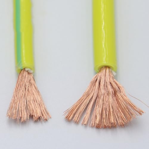 Coiled Curly Mains Flex Multicored Cable 6mm2 Single Core Spring Ground