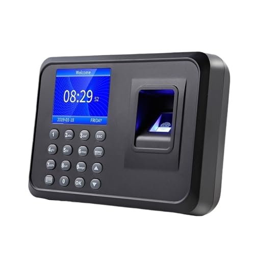 MHJKHG Clocking in Machine, Time Clock,Attendence Machine Fingerprint Time Attendance Recorder Machine Time Clock for Employees Attendance
