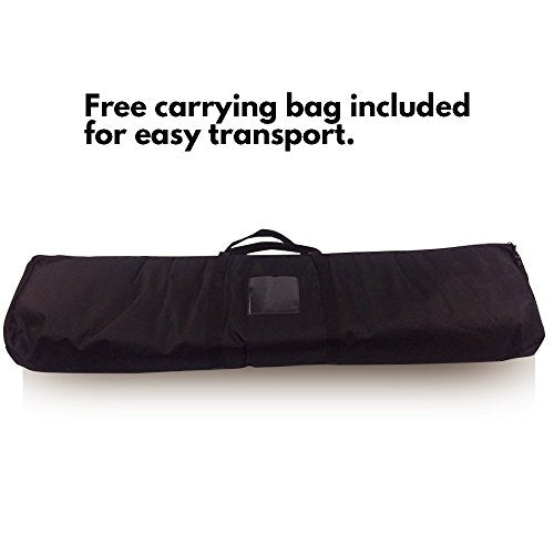 BannerBuzz Adjustable Banner Stand with Carrying Bag, Step and Repeat Backdrop Stand for Photo Booths, Trade Shows, Birthday Parties, Studios, Weddings, Special Events (Hardware Only, 10' W 8'H)
