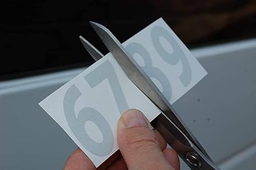 A - Z Reflective Black Alphabet Letters Stickers Vinyl Decals (2 Sets) Choose Size from 1" to 12" (610-R) (8")