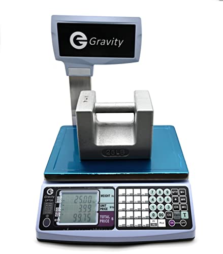 NTEP Legal for Trade Price Computing Scale with Pole Display, 30lb / 60lb Capacity, 0.01lb / 0.02lb Resolution, Dual Range for Increased Accuracy