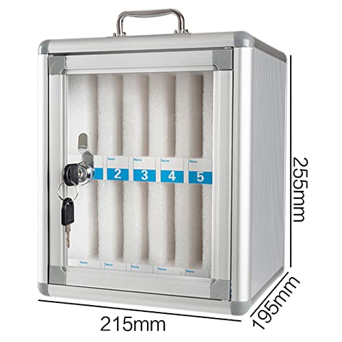 JOMRTS Mobile Phone Storage Box Wall-Mounted Lockable Pocket Chart Storage Locker Box Wall-Mounted Mobile Phone Locker Classroom Table Office Storag,36 Slots (12 Slots)