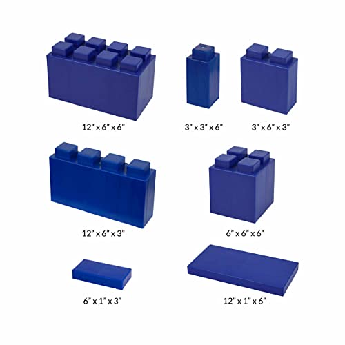 EverBlock 6’ x 8’ x 3.5’ 6 Space Cubicle Kit | Modular Building Blocks | Wall System Display | Room Divider & Partition | Easy to Connect & Reuse | Indoor & Outdoor Use | Translucent