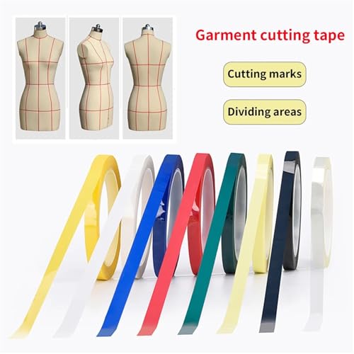 Xuanqiu Whiteboard Tape 10Pcs Desktop Positioning Tape Floor 5s Red Marking Traceless Waterproof Mara Glue Logo Office Supplies Color(Black,66M_0.055MM_5MM)