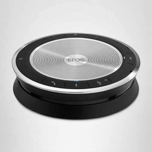 EPOS Expand SP 30+ (1000224) Portable Bluetooth Speakerphone - Instant Conferencing Anywhere - Sound-Enhanced - PC, Mobile Phone & Softphone Connection - Skype for Business Certified, Black
