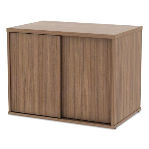 Alera ALE Open Office Low Storage Cabinet Credenza, 29 1/2 x 19 1/8x 22 7/8, Walnut