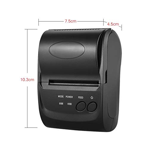 CGTENBS Portable Thermal Printer Handheld 58mm Receipt Printer for Retail Stores Restaurants Factories Logistics, 10 Paper Rolls