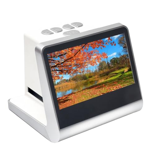 Bloepum 22MP Film Scanner with 5 Inch Screen Monochrome Scanner Digital Negatives Film and Digitizer Built-in 16GB Memory Digital Converter Copier US Plug