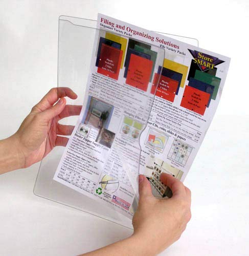 StoreSMART - Paperwork Organizers - 50-Pack - Clear Plastic - Heavy Duty - PF8511STC-50