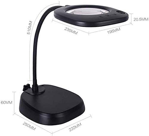 Magnifier Portable Ideal Magnifier Led Free Magnifying Glass Hands Free with Light Stand Reading Magnifier Magnifying Glass for Reading Efficency Keep It in Mind