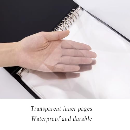A3 Display Book Folders, 50 Transparent Pockets Presentation Book Document Folder, Document Presentations Filing