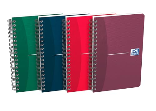 Oxford Office Spiral Notebook, Flexible Deck Side 11 x 17 cm 180 Pages Ruled, 5 x 5 (Pack of 10)