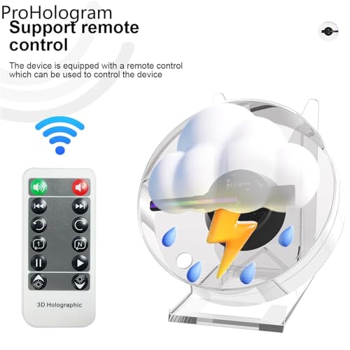 Mini 3D HD Hologram Fan Projector LED Sign Holographic Player Support Image Video Shop Bar Party Advertising Display Light