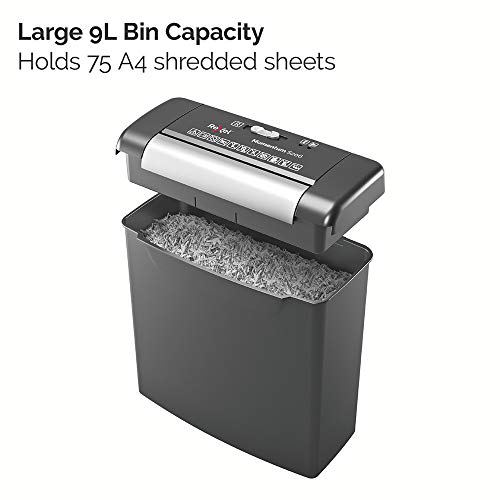 Rexel S206 paper shredder Strip shredding 22 cm Black,Silver