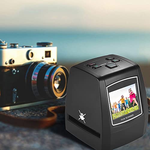 Hiedmeil Film Photo Scanner,High-Resolution 14MP/22MP Film Scanner Convert 35mm 135mm 126mm 110mm 8mm Color Monochrome Slide Film Negative into Digital Picture with 2.4" LCD