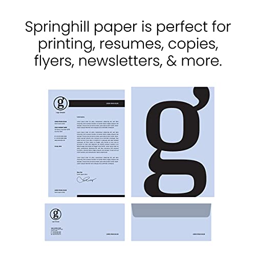 Springhill 8.5” x 11” Orchid Copy Paper, 24lb Bond/60lb Text, 89gsm, 500 Sheets (1 Ream) – Colored Printer Paper with Smooth Finish – Versatile and Flexible Computer Paper – 024040R