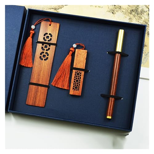 Hollow U Disk Bookmark Pen Gift Box Set Chinese Wind Annual Meeting Gifts