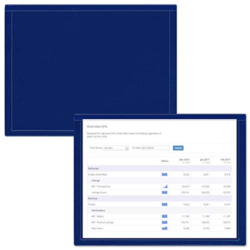 StoreSMART - Blue Document Frame (Window) - Letter-Size Pages - 100-Pack - R282PQB-100
