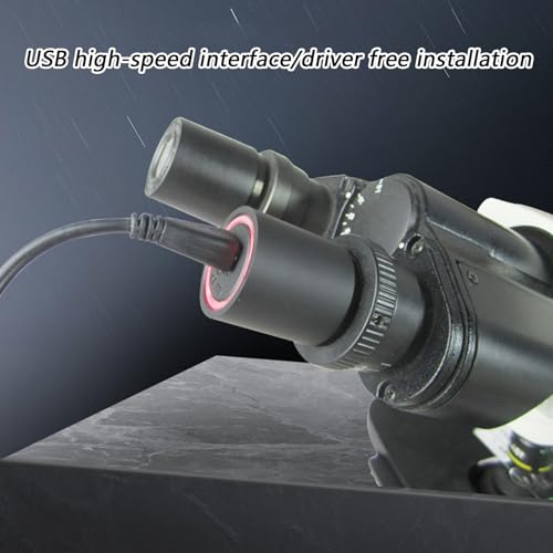 NamZhIY Lightweight ABS Digital Eyepiece Camera Offering High Resolution & Easy Plugs and Play Operate Suitable for Microscopes Microscope Accessory