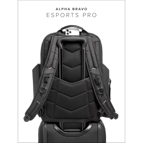TUMI Alpha Bravo Esports Pro Large Backpack, Fits 15" Laptop, Black